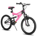JOYSTAR Contender Bicicleta de montaña Infantil de 20" Pulgadas con suspensión, Cuadro de Acero y transmisión de 1 Velocidad con Pata de Cabra, Azul y Negra :  Deportes y aire libre