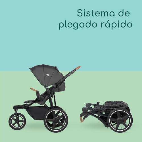 Bebeconfort Cloudy, Silla de paseo todoterreno, 0 4 años(máx.22 kg), Silla Paseo Bebe Reclinable, Plegado Rápido, 3 Grandes Ruedas, Manillar Ajustable, Amplia Cesta Almacenamiento, Mineral Graphite :  Bebé