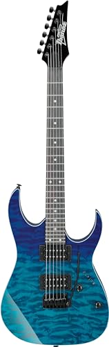 Ibanez GRG120QAASP BGD GIO Series Guitarra eléctrica   Herrajes negros   Gradiation azul :  Instrumentos musicales