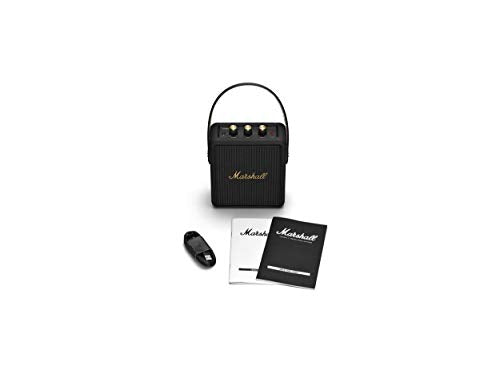 Altavoz Bluetooth portátil Stockwell II – Compacto, resistente al agua, con sonido potente y diseño en color negro y latón