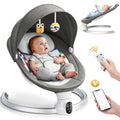 Hlieeosfcn Mecedora para niños de hasta 9 kg, Eléctrica Silla macedora, Mecedora Eléctrica para Niños,Hamaca eléctrica con Blueteeth,Arco regulable con 2 juguetes, 10 melodias : Amazon.es: Bebé