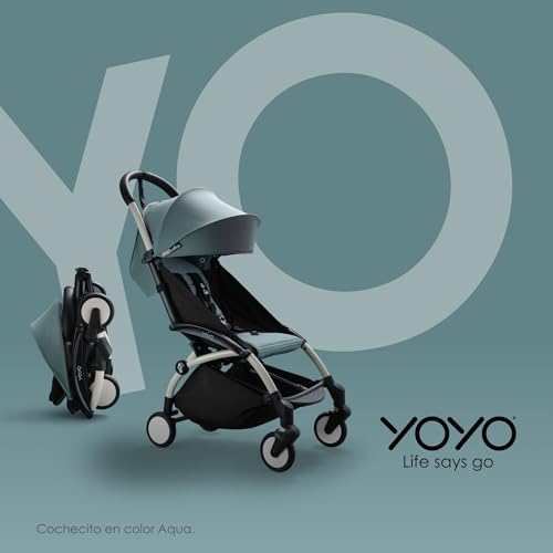 BABYZEN Cochecito Completo YOYO2   Incluye YOYO Capazo (Olive), Chasis (Negro) &amp; YOYO Pack 6  Color (Olive)   Para Niños Hasta 22 kg :  Bebé