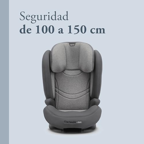 Inglesina Cartesio i Size, Silla de coche Isofix, para Niños de 3 a 12 años aproximadamente, de 100 a 150 cm, color Stone Grey : Amazon.es: Bebé