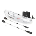 InnovaGoods® Kayak Hinchable 2 plazas, Kayak Hinchable Transparente 312Cm, Kayak Hinchable con 3 cámaras de Aire, 2 Asas de Transporte, 2 remos Desmontables, 2 Asientos hinchables, hinchador Manual. : Amazon.es: Deportes y aire libre