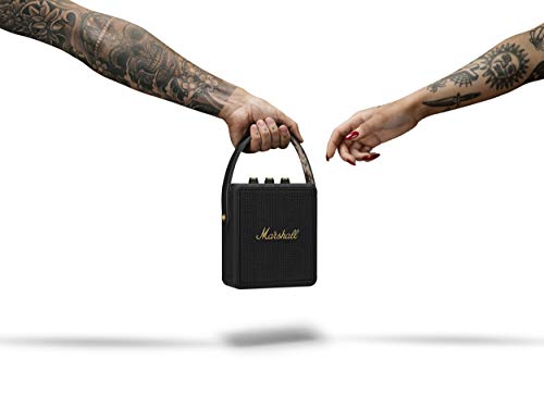 Altavoz Bluetooth portátil Stockwell II – Compacto, resistente al agua, con sonido potente y diseño en color negro y latón