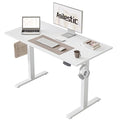 Agilestic 100 x 60 cm Escritorio Elevable Eléctrico con Tablero Escritorio Regulable en Altura Eléctrico Telescópico Bi direccional con Control de Memoria y Tecnología Anticolisión, Blanco :  Hogar y cocina