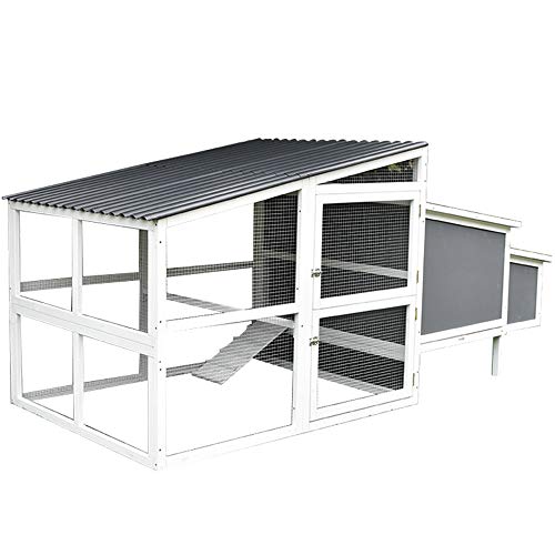 Gallinero De Madera De Varios Niveles, Gallinerogallinero Al Aire Libre del Patio Trasero del Jardín,Casa del Animal Doméstico De La Jaula De Las Aves De Corral,Jaula para Aves con Rampas : Amazon.es: Industria, empresas y ciencia