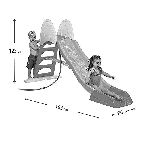 FEBER   Tobogán Slide 10 con Agua, con Hueco para la Poner la Manguera, escaleras Antideslizantes, Multicolor, de Gran Resistencia y fácil Montaje, para niños Entre 3 y 8 años, Famosa (800009592) :  Juguetes y juegos