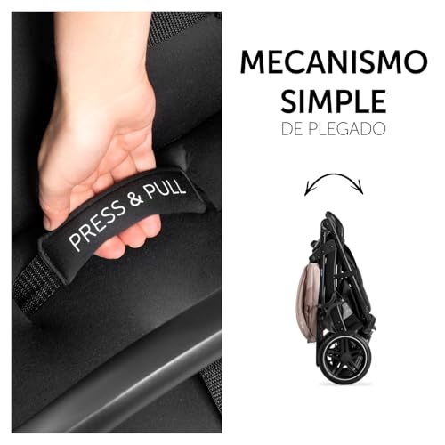 hauck Silla de Paseo Ligera hasta 22 Kilos Rapid 4D   Carrito Bebe Paseo desde el Nacimiento, Reclinable, Neumáticos de Goma, Portavasos, UPF 50 , Compacto, Cesta XL hasta 3 kg   Minnie Mouse Rosé :  Bebé