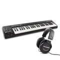 M Audio Keystation 49 MK3 con auriculares HDH40   Teclado Controlador MIDI USB de 49 teclas con controles asignables, ruedas de cambio de tono/modulación, software y auriculares de estudio :  Instrumentos musicales