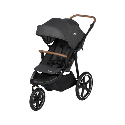 Bebeconfort Cloudy, Silla de paseo todoterreno, 0 4 años(máx.22 kg), Silla Paseo Bebe Reclinable, Plegado Rápido, 3 Grandes Ruedas, Manillar Ajustable, Amplia Cesta Almacenamiento, Mineral Graphite :  Bebé