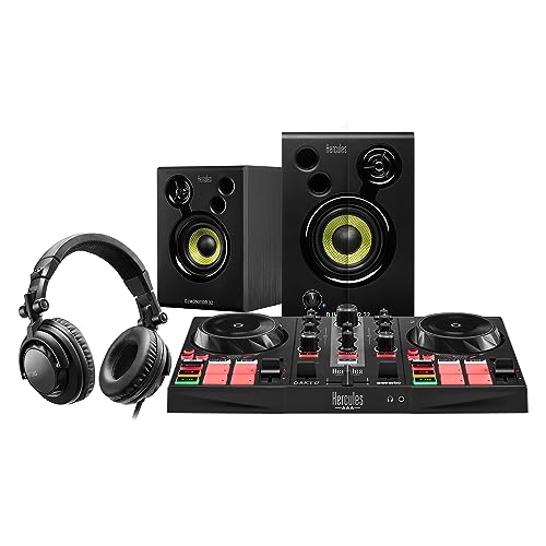 Hercules DJLearning Kit MK2 — Kit Todo en Uno para Aprender a Mezclar — Software y Tutoriales Incluidos : Amazon.es: Instrumentos musicales