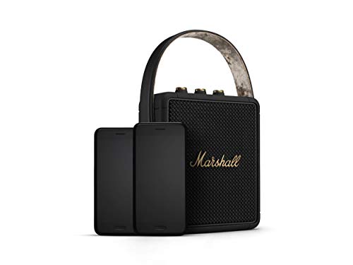 Altavoz Bluetooth portátil Stockwell II – Compacto, resistente al agua, con sonido potente y diseño en color negro y latón