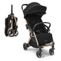 KikkaBoo Silla de Paseo EDEN, Carrito Bebé hasta 22 kg, Plegado Automático, Posición Reclinada, Superligero, Compacto, Negro :  Bebé