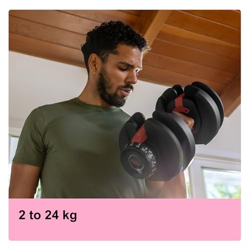 Bowflex SelectTech 552i macuerna 2 24 kg (1 mancuerna) Ajustables para Hogar, Adultos Unisex, Rojo, Negro, Gris, Talla Única : Amazon.es: Deportes y aire libre