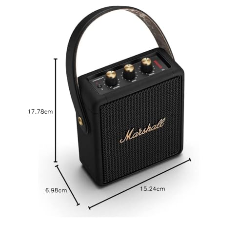 Altavoz Bluetooth portátil Stockwell II – Compacto, resistente al agua, con sonido potente y diseño en color negro y latón