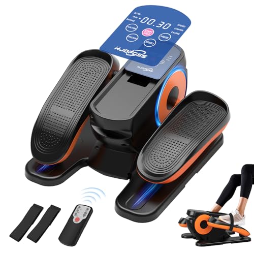 Máquina elíptica para debajo del escritorio, ejercitadora de piernas elipse como se ve en la televisión para adultos mayores con 12 velocidades ajustables, silenciosa y portátil, ejercitador de pedal : Amazon.es: Deportes y aire libre