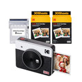 KODAK Mini Shot 3 Retro 4PASS 2 en 1 Cámara Instantánea e Impresora de Fotos (7,6x7,6cm)   Pack con 68 Hojas, Blanco :  Electrónica