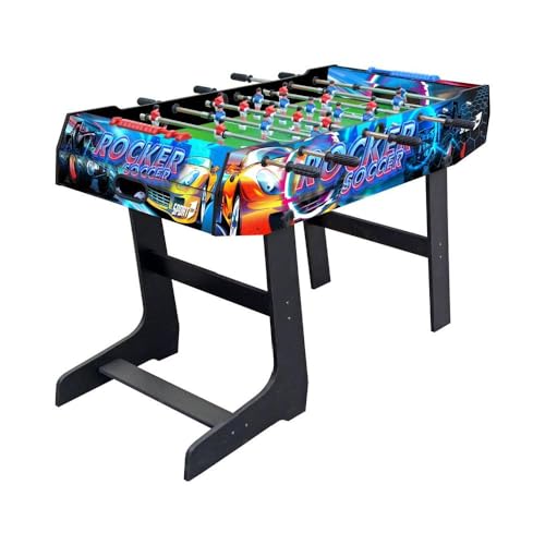 Sport1   Futbolín Plegable con Patas, para Interior de MDF, Medidas 121 x 61 x 85 cm, Tarjeta de casa con 8 Barras pasantes, marcadores de puntuación y Bolas Incluidas, Uso Interior. :  Juguetes y juegos