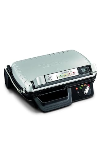Tefal SuperGrill XL GC461B Parrilla Mesa Eléctrico Negro, Metálico 2400W   Barbacoa (2400 W, Parrilla, Eléctrico, 718 cm², 2 año(s), 350 x 205 mm)