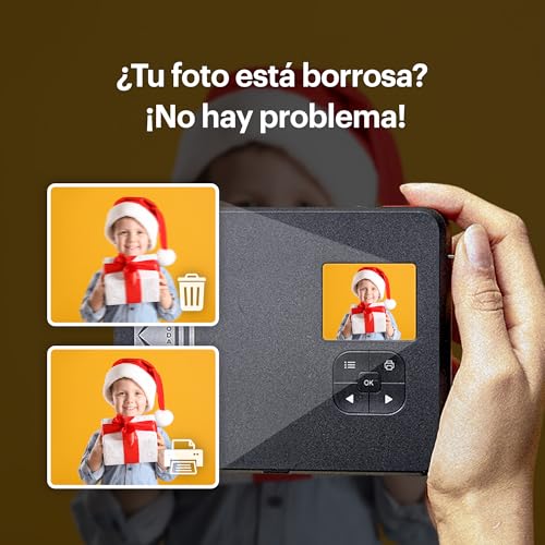 KODAK Mini Shot 3 Retro 4PASS 2 en 1 Cámara Instantánea e Impresora de Fotos (7,6x7,6cm)   Pack con 68 Hojas, Blanco :  Electrónica
