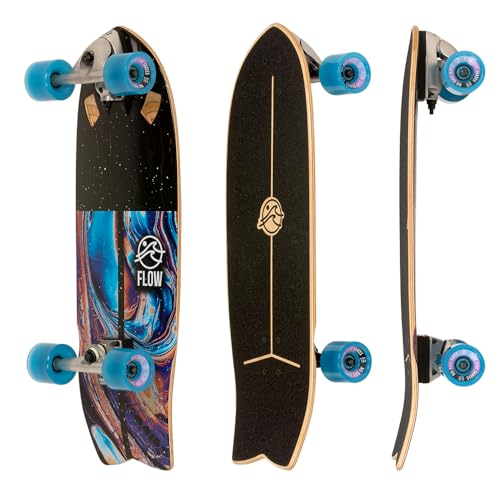 FLOW Surf Skates Nemo Surf Skateboard con Carving Truck, Multicolor, 29" Unisex Adulto :  Deportes y aire libre