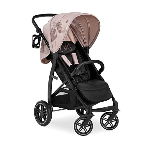 hauck Silla de Paseo Ligera hasta 22 Kilos Rapid 4D   Carrito Bebe Paseo desde el Nacimiento, Reclinable, Neumáticos de Goma, Portavasos, UPF 50 , Compacto, Cesta XL hasta 3 kg   Minnie Mouse Rosé :  Bebé