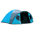 Portal Tienda de campaña 4 hombre negro al aire libre con dormitorio, tienda de campaña compacta de 4000 mm, poliuretano, impermeable, ligera y fácil para acampar, senderismo, picnic, jardín :  Deportes y aire libre
