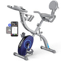 MERACH Bicicleta Estática Plegable 4 en 1, Bici Spinning con Monitor LCD y Medición de Pulso Manual, Bicicletas Fitness Magnéticas con Cómodo Cojín de Asiento, para el Hogar, Ahorro de Espaci : Amazon.es: Deportes y aire libre