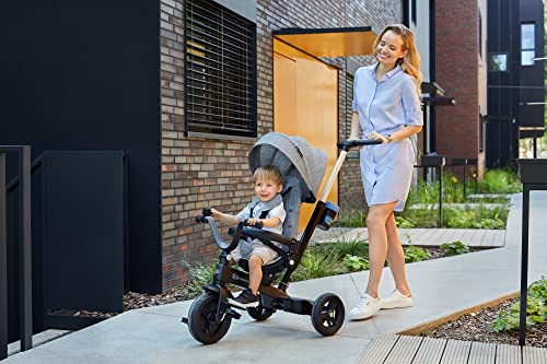 kk KinderKraft Triciclo Evolutivo TWIPPER, Asiento Giratorio 360 Grados, 9 Meses a 5 Años, Verde (KRTWIP00GRE0000) :  Juguetes y juegos