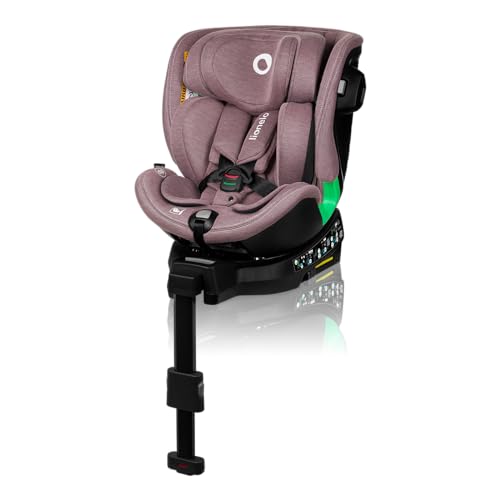 LIONELO Harmony I SIZE Asiento infantil giratorio 360° para niños de 40 – 150 cm, montaje con Isofix   patas estabilizadoras, reposacabezas y respaldo ajustable, inserto de reducción Dri Seat : Amazon.es: Bebé