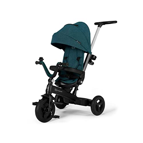 kk KinderKraft Triciclo Evolutivo TWIPPER, Asiento Giratorio 360 Grados, 9 Meses a 5 Años, Verde (KRTWIP00GRE0000) :  Juguetes y juegos