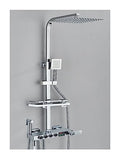 KFTLDYZL Juego de Mezclador de Ducha termostático Negro/Cromado Juegos de grifos de Ducha termostáticos Mezclador de Ducha de baño con Pantalla Digital Sistema de Ducha de latón Juego de du : Amazon.es: Bricolaje y herramientas