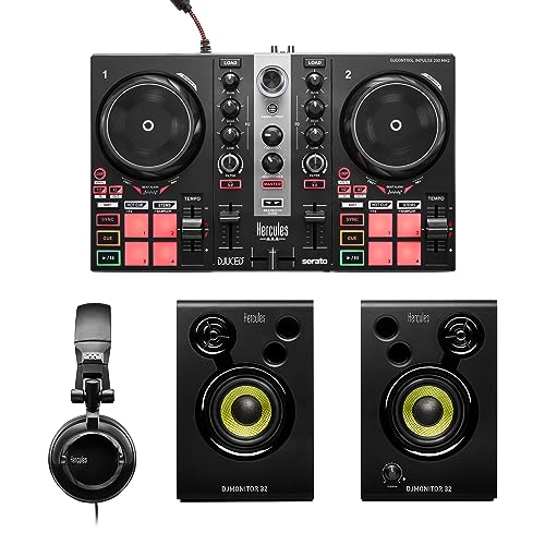 Hercules DJLearning Kit MK2 — Kit Todo en Uno para Aprender a Mezclar — Software y Tutoriales Incluidos : Amazon.es: Instrumentos musicales