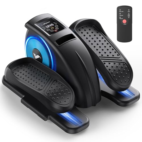 MERACH Mini Elíptica Eléctrica, Máquina Elíptica Bajo Escritorio para el Hogar Silenciosa y Portátil con Control Remoto y Pantalla LCD, 12 Velocidades, Ideal para Mayores y Adultos, Gimnasio, Oficina : Amazon.es: Deportes y aire libre