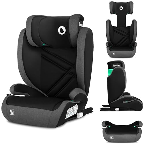 LIONELO HUGO I SIZE Silla de coche para bebés, Grupo 2 3, de 100 cm a 150 cm Montaje ISOFIX Reposacabezas Memory Foam ajustable Protección lateral Reposabrazos cómodos Respaldo extraíble : Amazon.es: Bebé