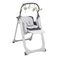 Chicco Polly Magic Relax   Trona de Bebé para 0 Meses   3 Años (15kg), Ajustable con 4 Ruedas, Hamaca Reclinable, Plegado Compacto, Barra de Juego y Reductor de Cojín   Gris :  Bebé