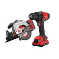 CRAFTSMAN V20   Kit combinado de herramientas eléctricas inalámbricas, con taladro/destornillador, sierra circular, 2 baterías y cargador (CMCK202C2) : Amazon.es: Bricolaje y herramientas