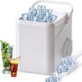 Máquina for hacer hielo de encimera eléctrica, máquina for hacer cubitos de hielo autolimpiable con pala y cesta for hielo, 9 cubitos de hielo en 6 minutos, 2 tamaños de hielo, 12 kg en 24 horas: Amazon.es