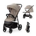 Kinderkraft TRIG 3, Silla de Paseo, Ligera y manejable, Suspensión, Cinturón de 5 puntos, Reposapiés, Ajustable, Carga máxima de 25 kg, Beige : Amazon.es: Bebé