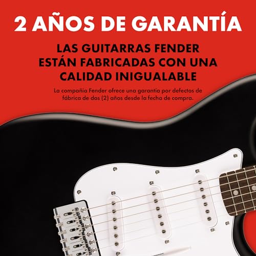 Fender Squier Debut Series Stratocaster Guitarra Eléctrica, Guitarra para Principiantes, con 2 Años de Garantía, Negro :  Instrumentos musicales