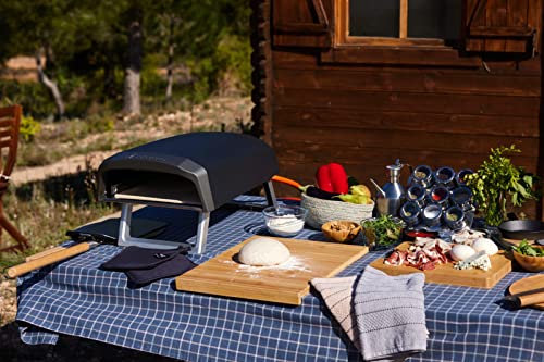MasterPro Pizza Oven | Pizza Oven | Portable Gas Oven Set with Quick Cooking up to 500°C | Includes Scoop, Cutter and Pizza Board | Pizza Ready in 60 Seconds [Energy Class A]