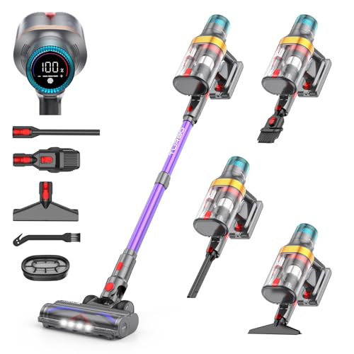 aonus A9 MAX Aspiradora sin Cable, 48Kpa/600W Aspiradora Escoba Sin Cable Potente, Separación de Polvo de 1.8L con Doble Taza Mejorada, 70 Minutos de Larga Duración, Adecuada para Pisos/Alfombras/Pelo :  Hogar y cocina