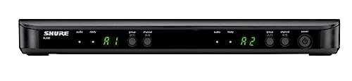 Shure Micrófono inalámbrico BLX188/MX53 con (2) micrófonos de Diadema, Receptor de Doble Canal y batería de 14 Horas y Alcance de 100m, para transmisiones, Iglesias y presentaciones en Banda S8 :  Electrónica