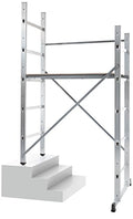 Hailo 9473 311   Andamio de aluminio Hobby 3 (altura máxima de trabajo 3 m), gris : Amazon.es: Bricolaje y herramientas