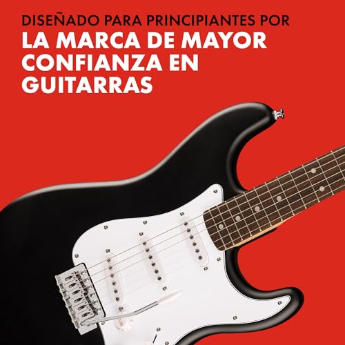 Fender Squier Debut Series Stratocaster Guitarra Eléctrica, Guitarra para Principiantes, con 2 Años de Garantía, Negro :  Instrumentos musicales