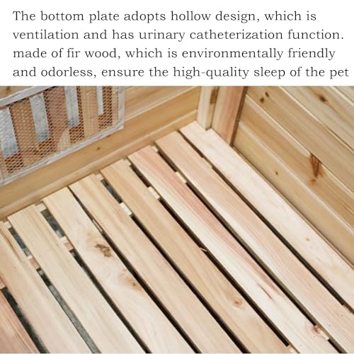 Casa for perros Jaula for perros de madera al aire libre con ventana y puerta Caseta for perros resistente a la intemperie y al viento, fácil de montar for mascotas pequeñas, medianas y grandes(Size:4 : Amazon.es: Productos para mascotas