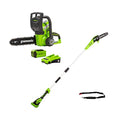 Greenworks Motosierra con mango batería G40CS30K2, Li Ion 40V Greenworks Cortador de largo alcance de batería G40PSF : Amazon.es: Jardín