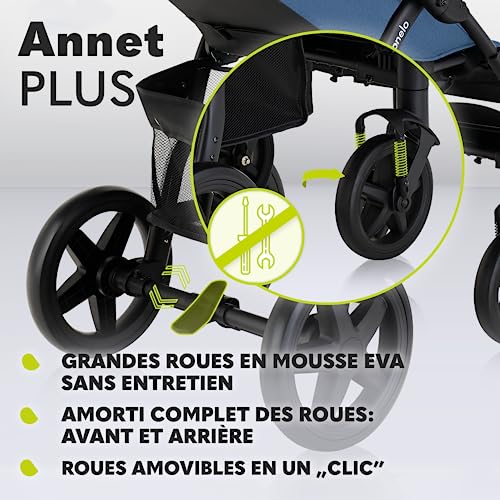 LIONELO Annet Silla de Pase Para niños hasta 22 kg 0 48M ajuste del respaldo hasta posición horizontal Capucha XXL Plegable fácil con ventana Mosquitera :  Bebé