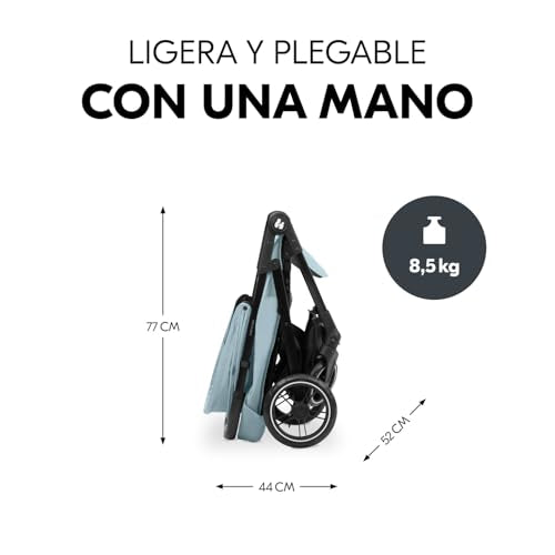 hauck Shop N Care, Carrito Bebe Paseo hasta 25 kg, Silla de Paseo Ligera Reclinable, Carro Bebe con Bandeja, Plegado Compacto, Capota UPF 50    Dusty Blue : Amazon.es: Bebé